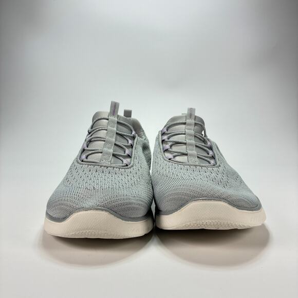 Skechers Summits Grey Knit Slip On Running Shoes 179052WR Women's Size 10 - Picture 2 of 10